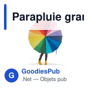 Parapluie grand golf Haya - Miniature 3