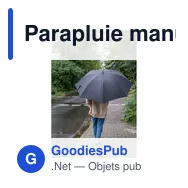 Parapluie manuel personnalisable en RPET avec logo | Keelan - Miniature 11