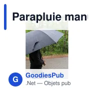 Parapluie manuel personnalisable en RPET avec logo | Keelan - Miniature 8