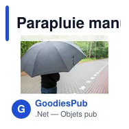 Parapluie manuel personnalisable en RPET avec logo | Keelan - Miniature 9