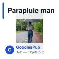 Parapluie manuel personnalisable en RPET avec logo | Keelan - Miniature 10