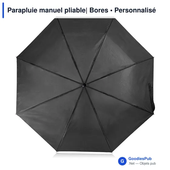 Parapluie pliant personnalisable avec logo - Bores - Image 1