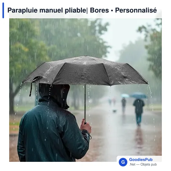 Parapluie pliant personnalisable avec logo - Bores - Image 2