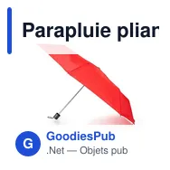 Parapluie pliant personnalisable avec logo - Bores - Miniature 11