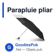 Parapluie pliant personnalisable avec logo - Bores - Miniature 3