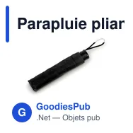 Parapluie pliant personnalisable avec logo - Bores - Miniature 5