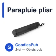 Parapluie pliant personnalisable avec logo - Bores - Miniature 6