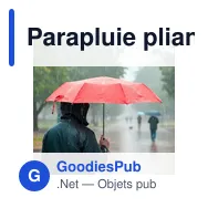 Parapluie pliant personnalisable avec logo - Bores - Miniature 10