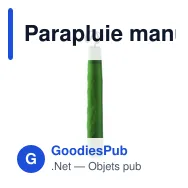 Parapluie manuel pliable personnalisable avec logo - Miniature 4
