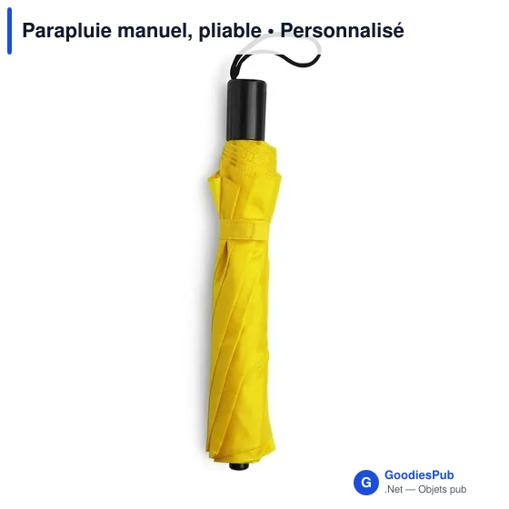 Parapluie manuel pliable personnalisable avec logo - Image 7