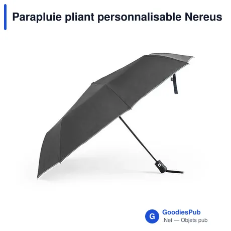 Parapluie pliant personnalisable Nereus avec logo