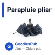 Parapluie pliant personnalisable Nereus avec logo - Miniature 4