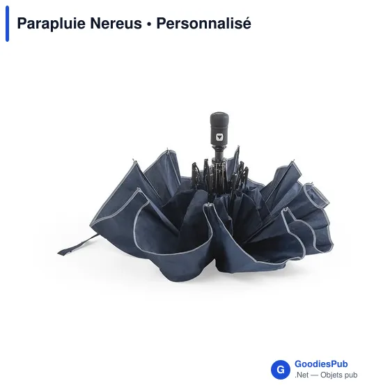 Parapluie pliant personnalisable Nereus avec logo - Image 4