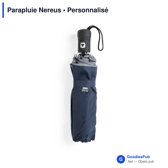 Parapluie pliant personnalisable Nereus avec logo - Image 5