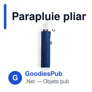 Parapluie pliant personnalisable Nereus avec logo - Miniature 6
