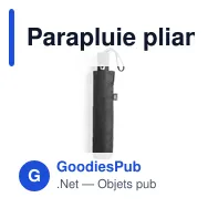 Parapluie pliant personnalisable Nereus avec logo - Miniature 7