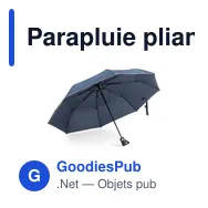 Parapluie pliant personnalisable Nereus avec logo - Miniature 8