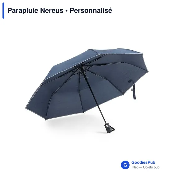 Parapluie pliant personnalisable Nereus avec logo - Image 8