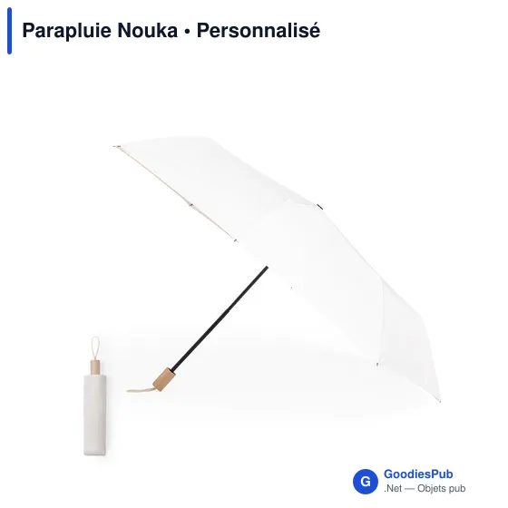 Parapluie pliant personnalisable avec logo pour entreprises - Image 1