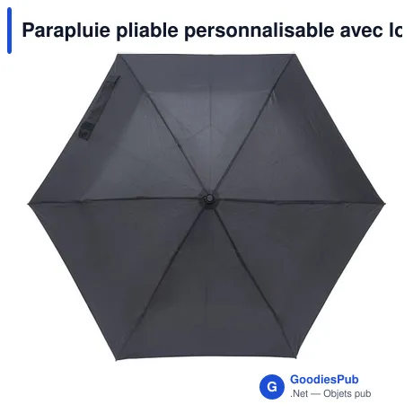 Parapluie pliable personnalisable avec logo - Allegra