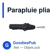 Parapluie pliable personnalisable avec logo - Allegra - Miniature 4