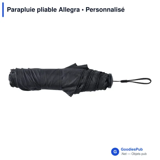 Parapluie pliable personnalisable avec logo - Allegra - Image 4