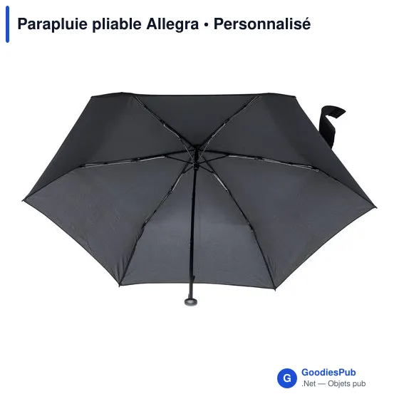Parapluie pliable personnalisable avec logo - Allegra - Image 5