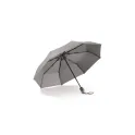 Variante Gris - Parapluie pliable automatique personnalisable 22 pouces avec logo - Deluxe
