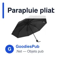 Parapluie pliable personnalisable 21 pouces en pongée 190T avec logo - Congo - Miniature 7