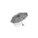 Variante Gris - Parapluie pliable personnalisable 21 pouces en pongée 190T avec logo - Congo
