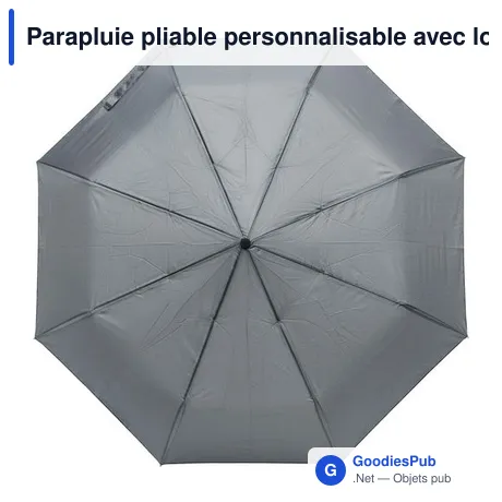 Parapluie pliable personnalisable avec logo - Conrad