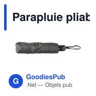 Parapluie pliable personnalisable avec logo - Conrad - Miniature 11