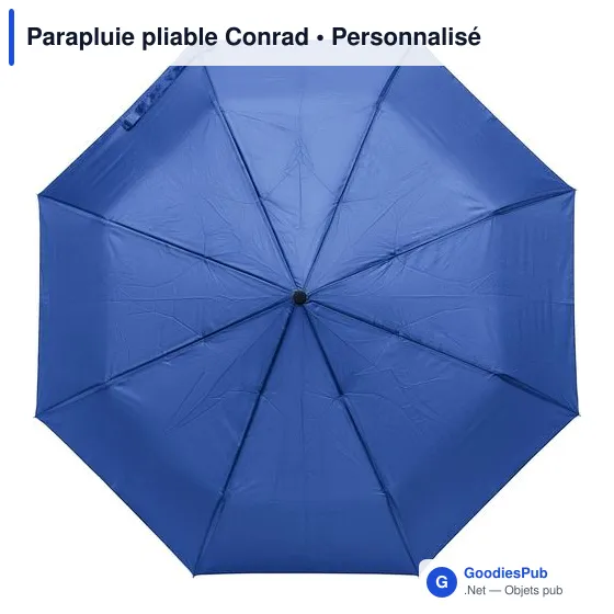 Parapluie pliable personnalisable avec logo - Conrad - Image 5
