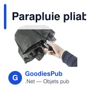 Parapluie pliable personnalisable avec logo - Conrad - Miniature 8