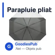 Parapluie pliable personnalisable avec logo - Conrad - Miniature 9