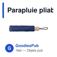 Parapluie pliable personnalisable avec logo - Brooklyn - Miniature 11