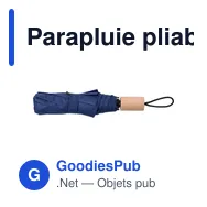 Parapluie pliable personnalisable avec logo - Brooklyn - Miniature 12
