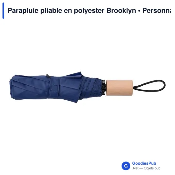 Parapluie pliable personnalisable avec logo - Brooklyn - Image 12