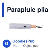 Parapluie pliable personnalisable avec logo - Brooklyn - Miniature 3