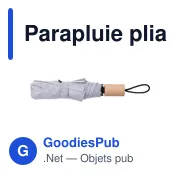 Parapluie pliable personnalisable avec logo - Brooklyn - Miniature 4