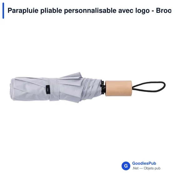 Parapluie pliable personnalisable avec logo - Brooklyn - Image 5