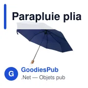 Parapluie pliable personnalisable avec logo - Brooklyn - Miniature 7