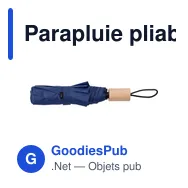 Parapluie pliable personnalisable avec logo - Brooklyn - Miniature 9