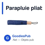 Parapluie pliable personnalisable avec logo - Brooklyn - Miniature 10