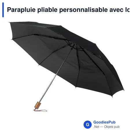 Parapluie pliable personnalisable avec logo - Janelle