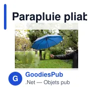 Parapluie pliable personnalisable avec logo - Janelle - Miniature 3