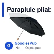 Parapluie pliable personnalisable avec logo - Janelle - Miniature 4