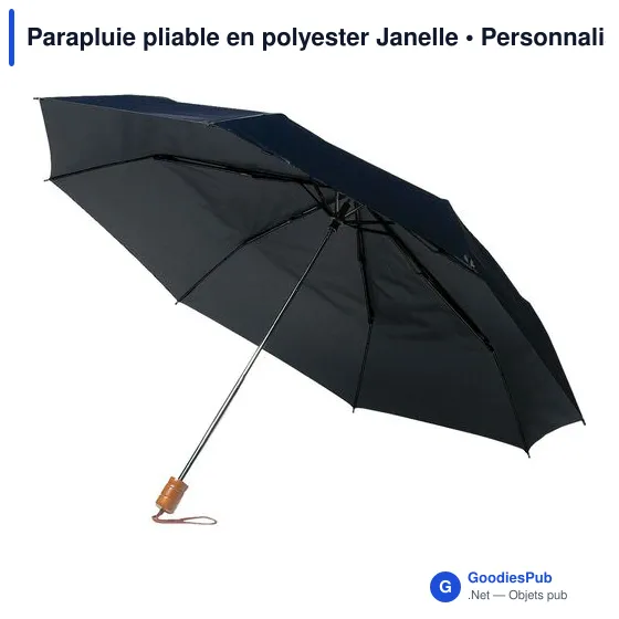 Parapluie pliable personnalisable avec logo - Janelle - Image 4