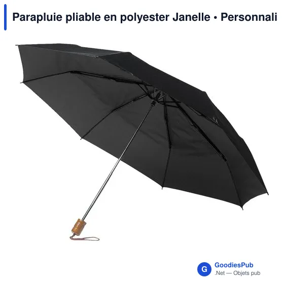 Parapluie pliable personnalisable avec logo - Janelle - Image 6