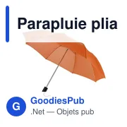 Parapluie pliable en polyester Mimi - Miniature 2